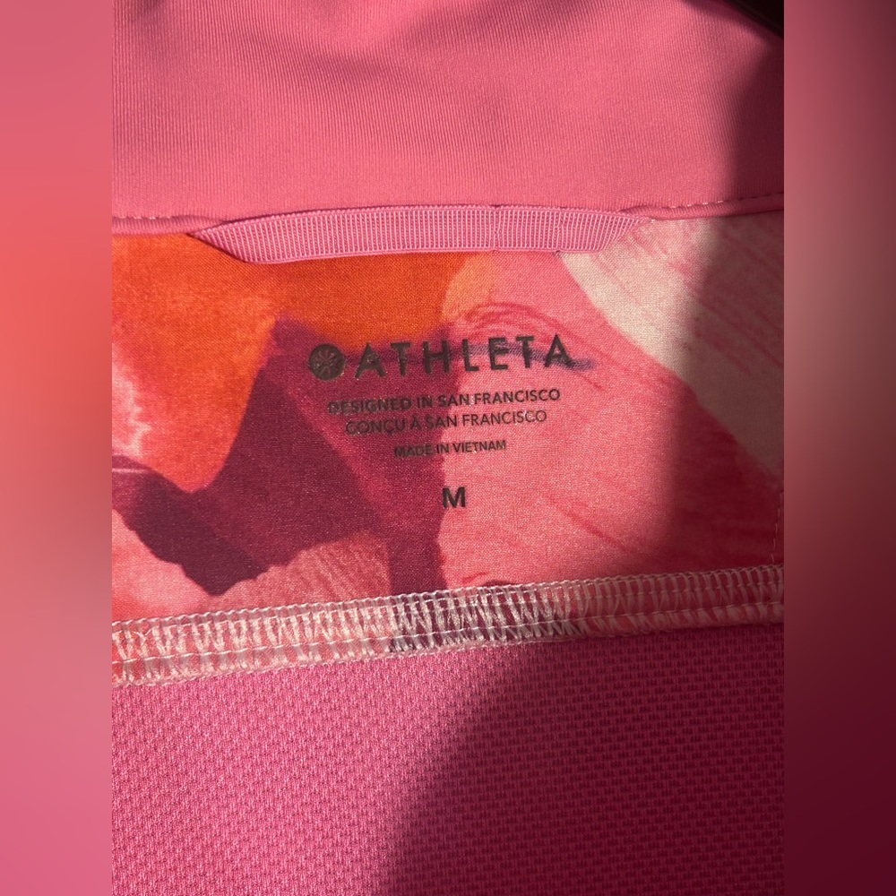 Athleta Run With It Floral Full Zip Running Jacket - Picture 3 of 5